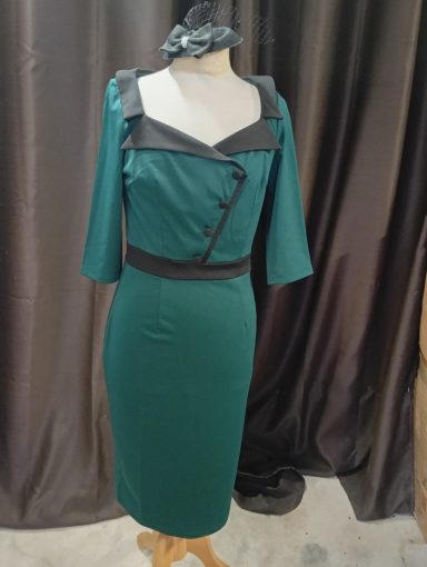 Robe pin up verte