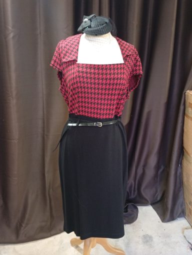 robe pin up rouge et noir